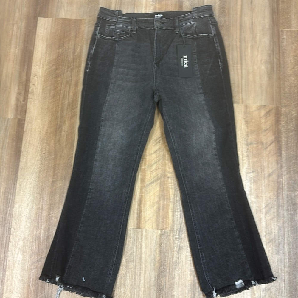 NWT Mica black denim high rise jeans Sz 32